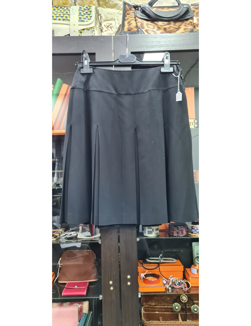 Jupe Chanel  plissée noire