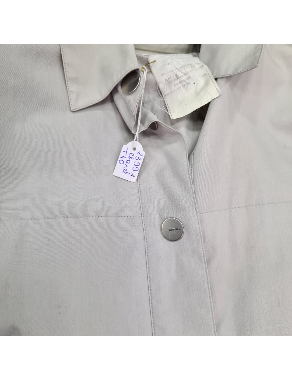 Veste T 40 CHANEL identification grise