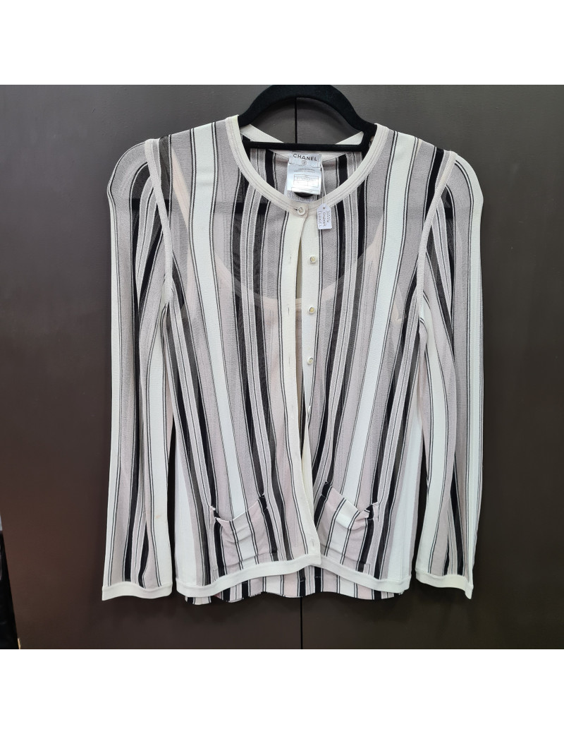Ensemble Chanel à rayures T36