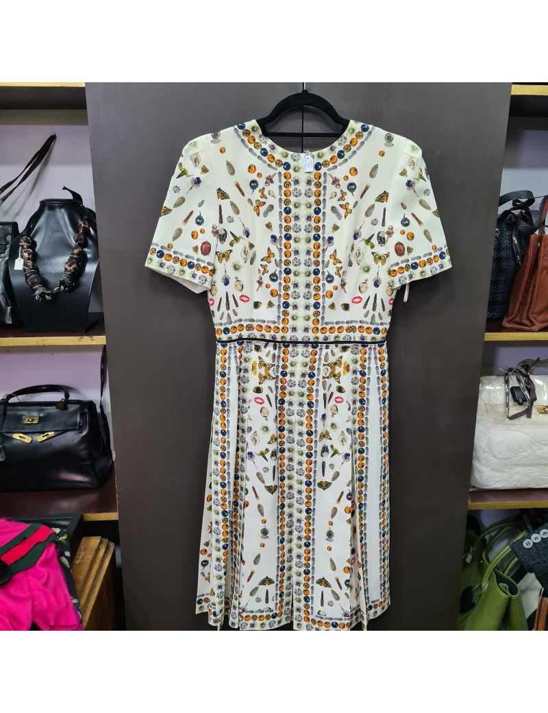 Robe Mc Queen beige plissée T42 