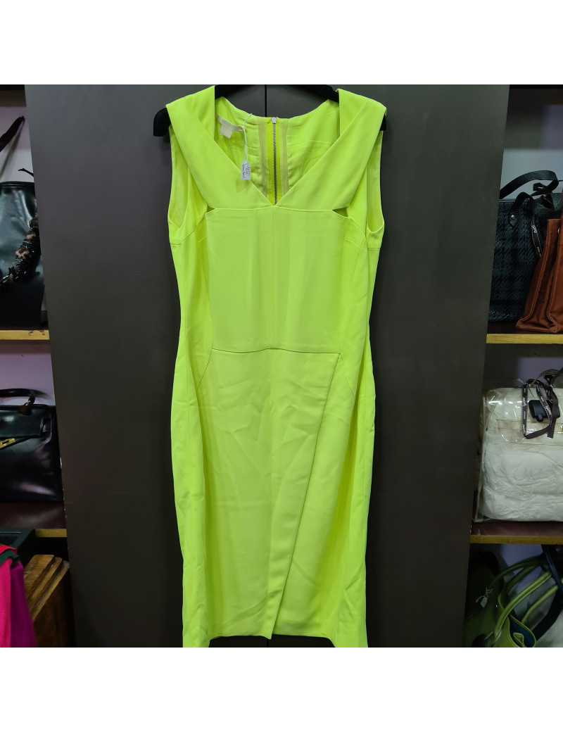 Robe Antonio Berardi jaune fluo