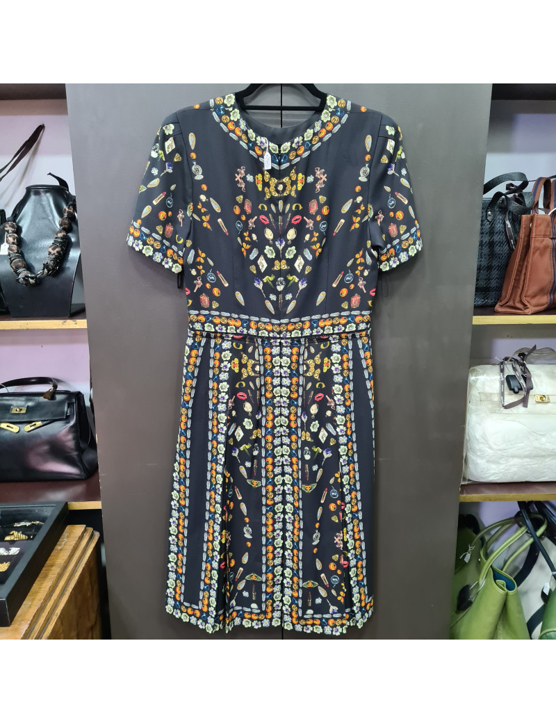 Robe Alexander Mc Queen à motifs