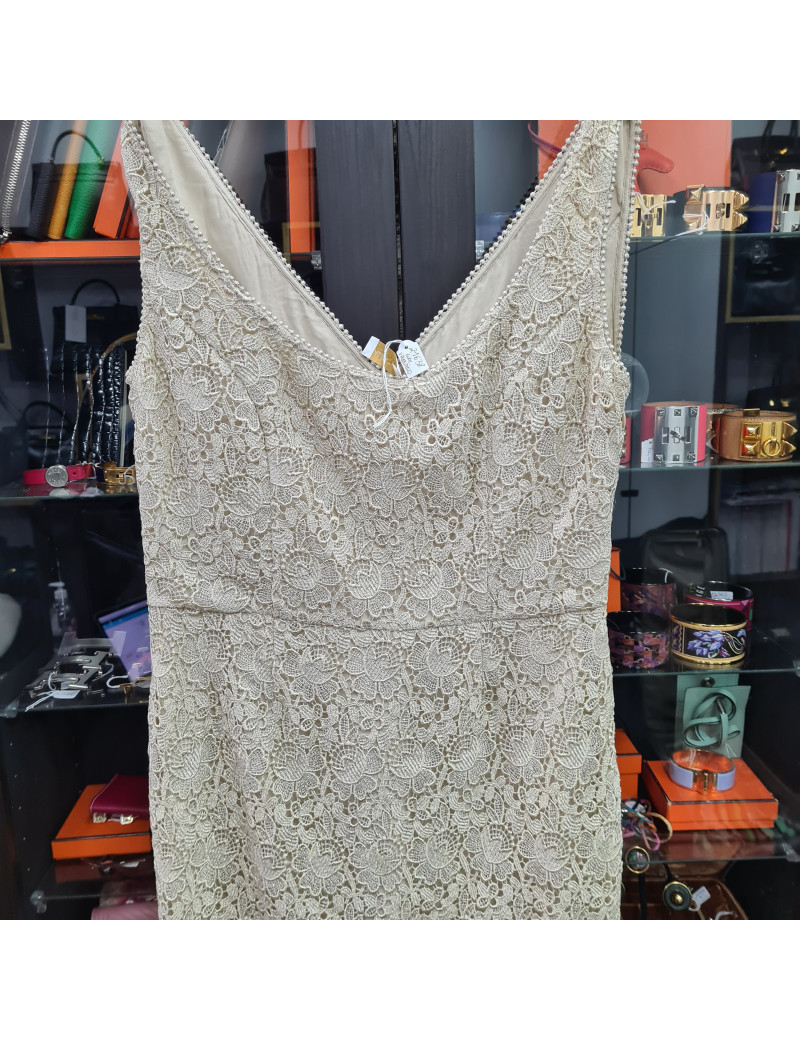 Robe brodée VALENTINO T44 FR beige