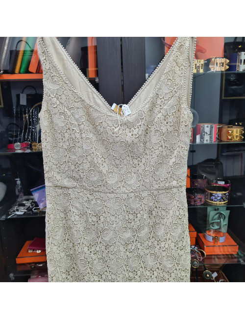 Robe brodée VALENTINO T44 FR beige