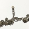 Chanel silver necklace enameled pearls