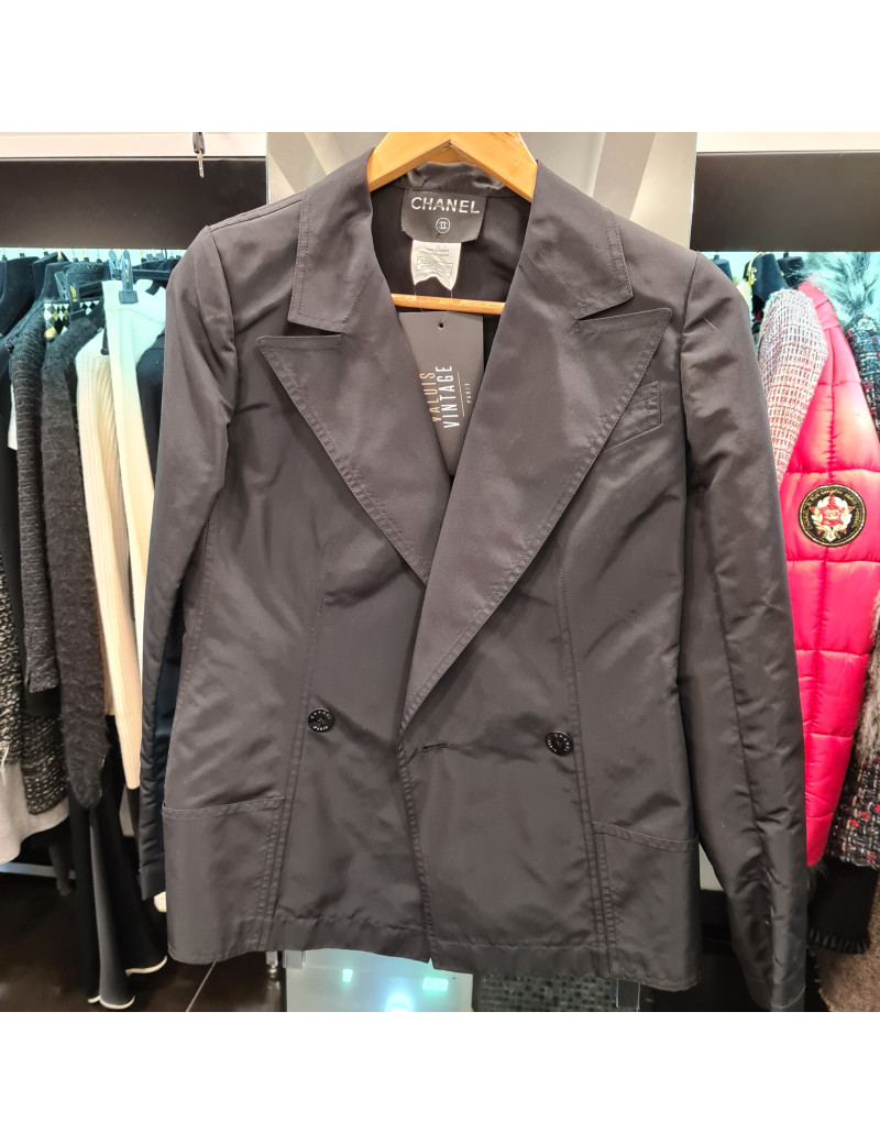 Veste CHANEL t 38 soie noire