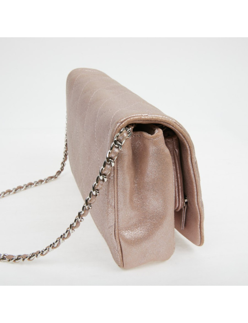 Sac à main CHANEL rose poudré