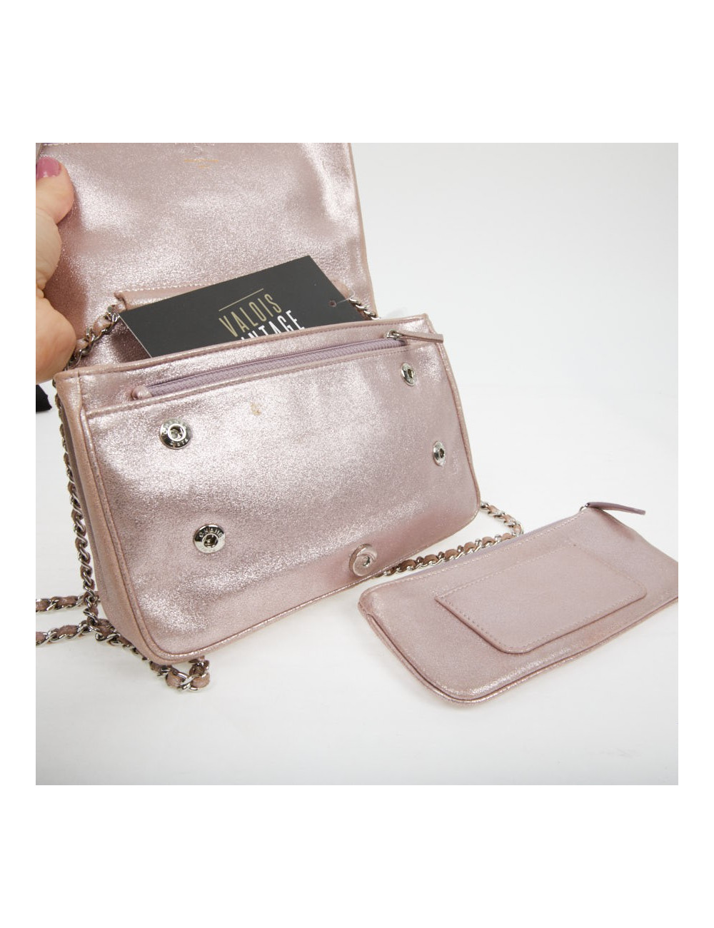 Sac à main CHANEL rose poudré