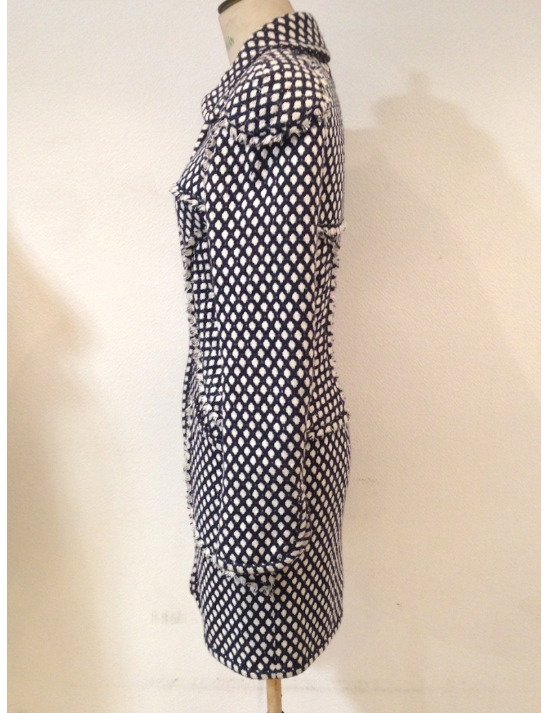 Robe Manteau CHANEL tweed T38