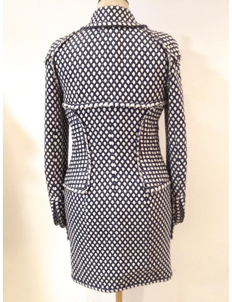 Robe Manteau CHANEL tweed T38