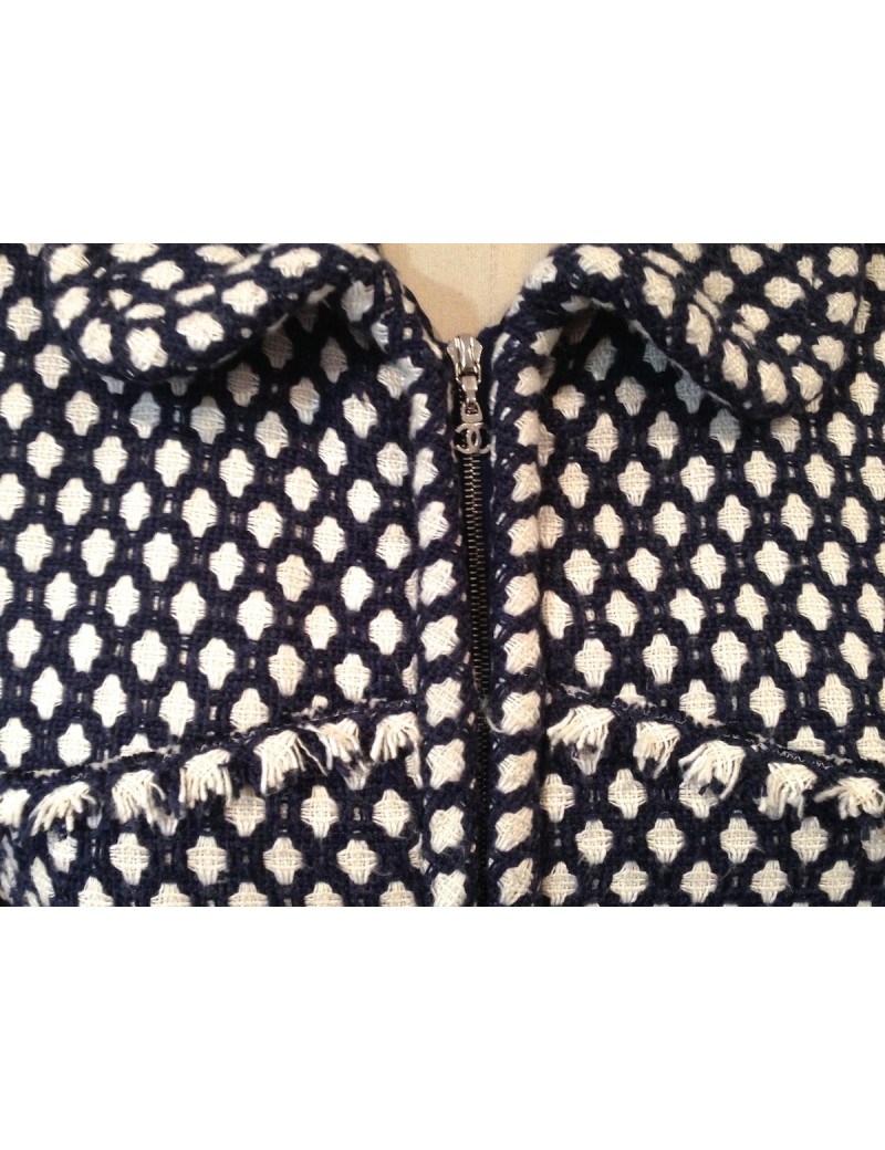 Robe Manteau CHANEL tweed T38