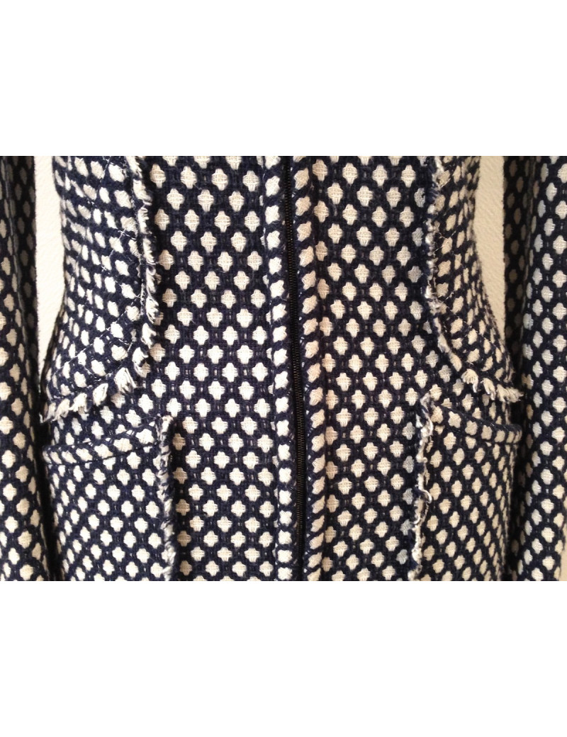 Robe Manteau CHANEL tweed T38