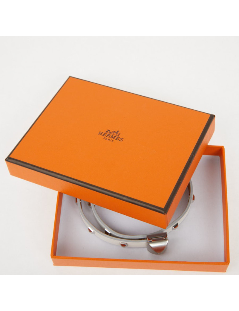 Bracelet Medor Infini clouté double tour Blanc