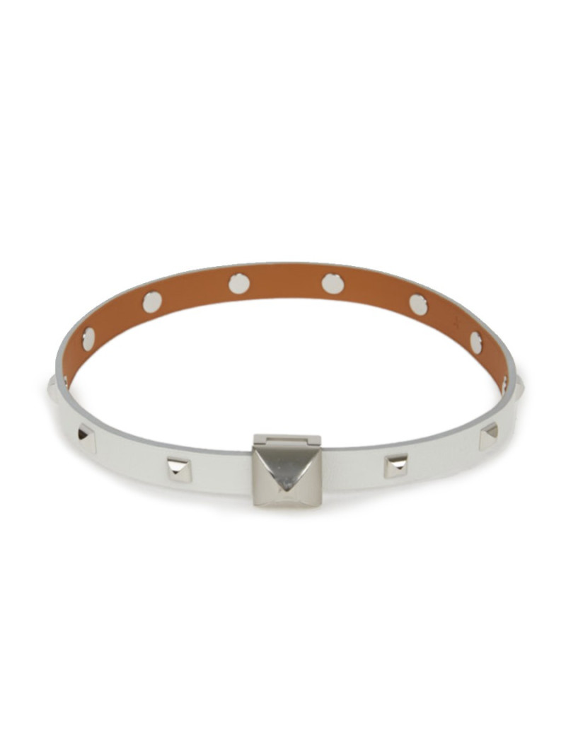 Bracelet Medor Infini clouté double tour Blanc