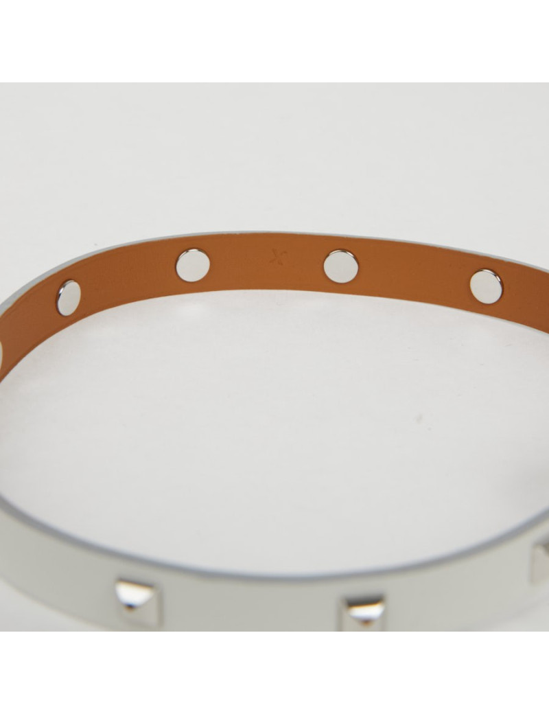 Bracelet Medor Infini clouté double tour Blanc