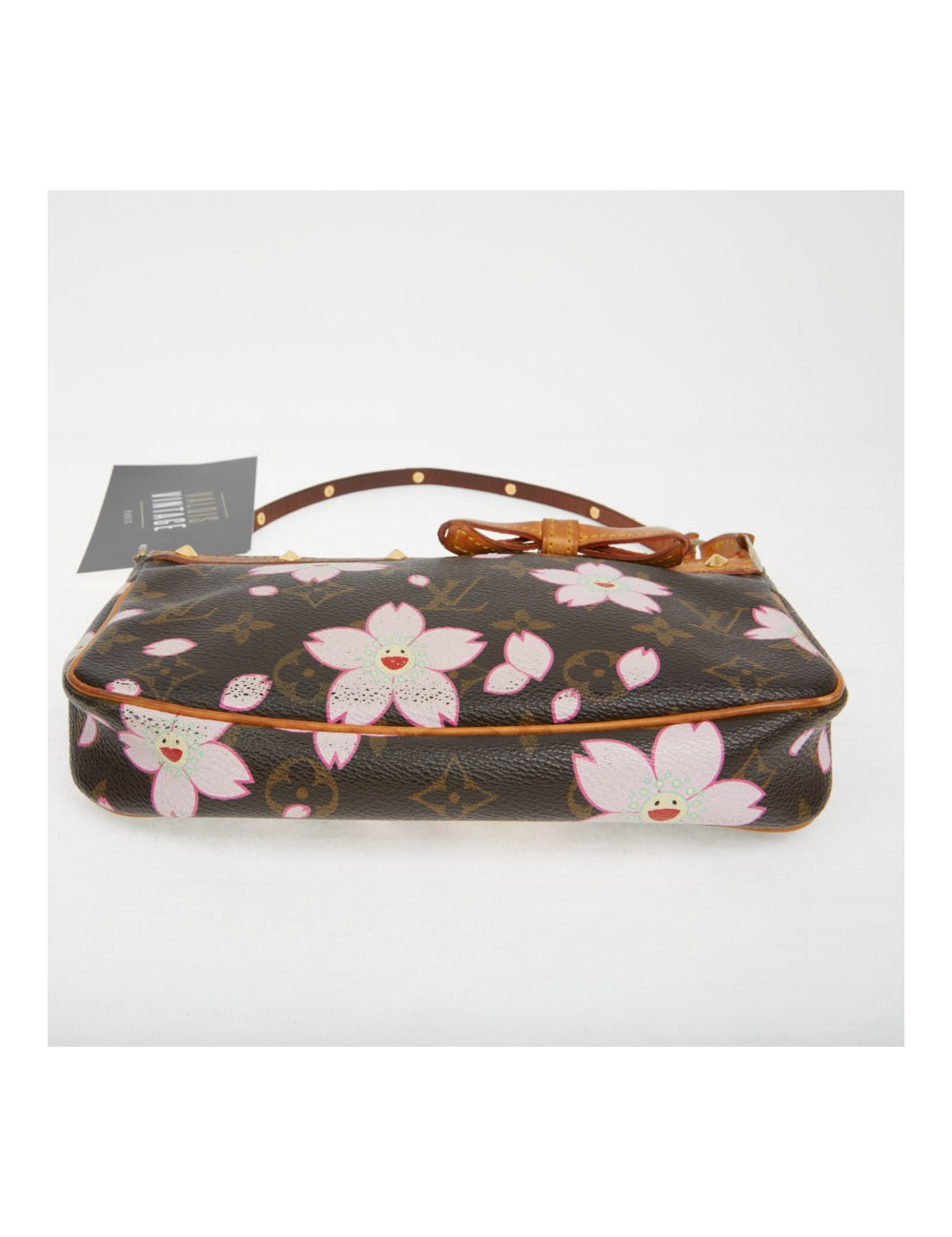 Pochette accessoire Louis Vuitton toile Monogram Cherry Blossom Murakami