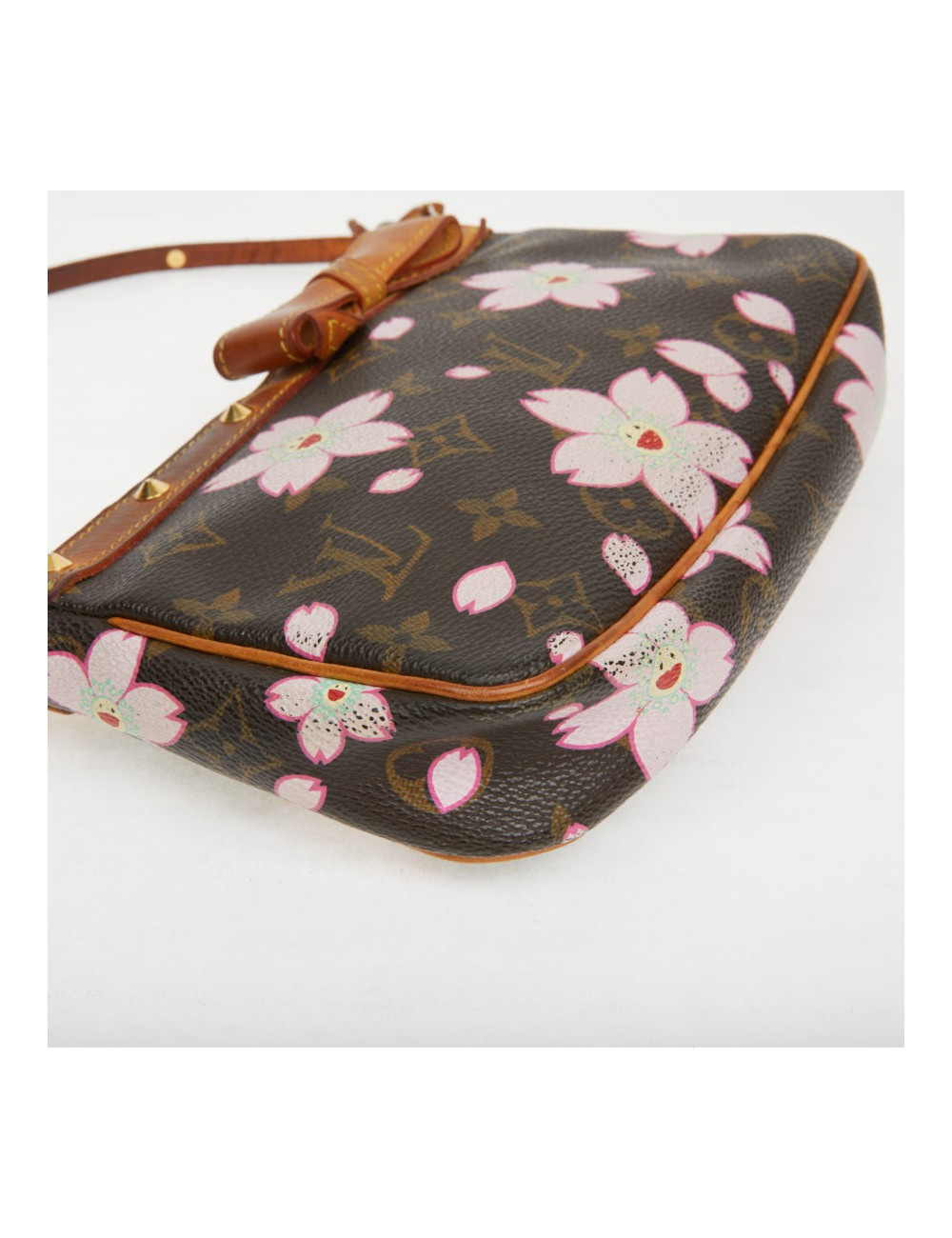 Pochette accessoire Louis Vuitton toile Monogram Cherry Blossom Murakami