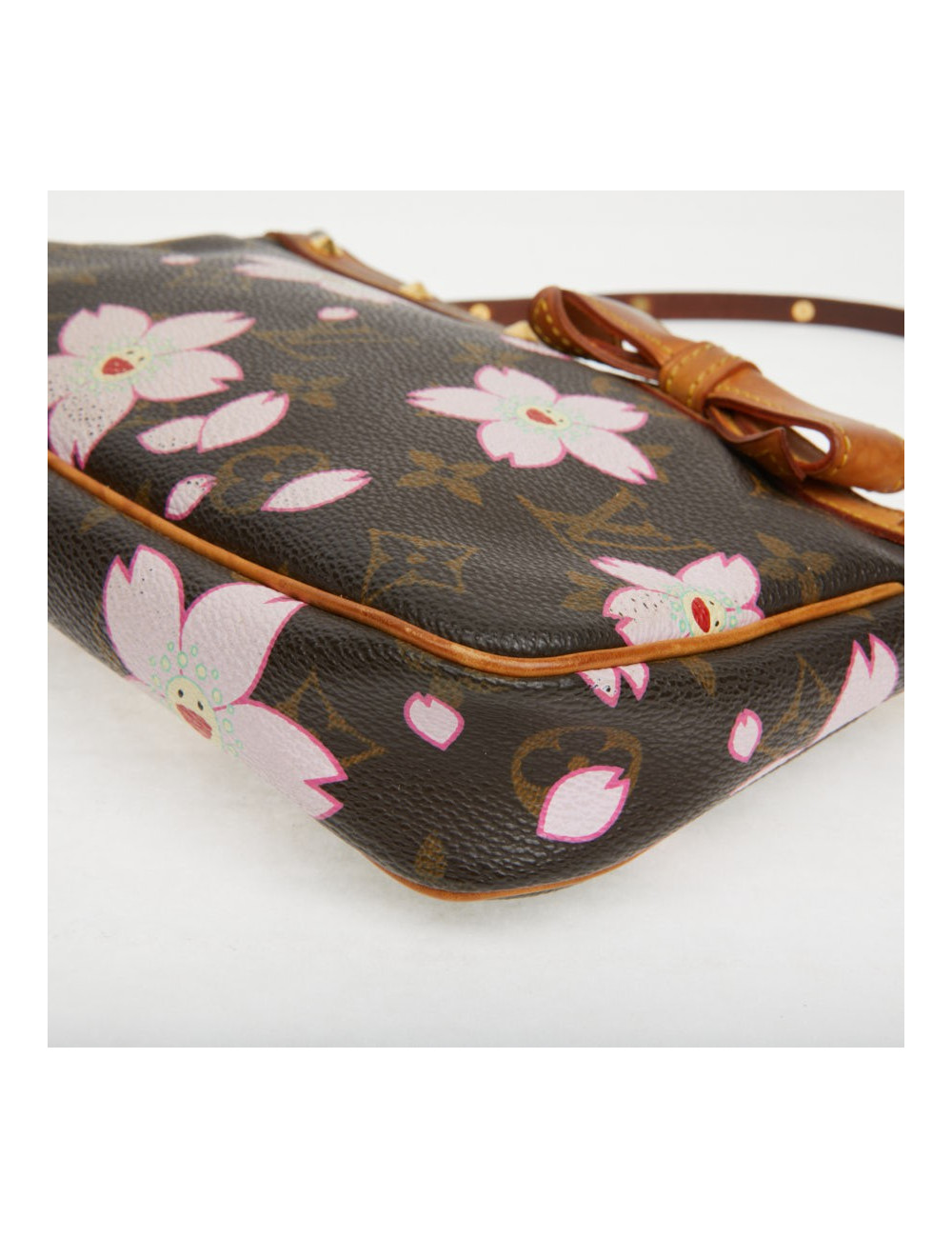 Pochette accessoire Louis Vuitton toile Monogram Cherry Blossom Murakami