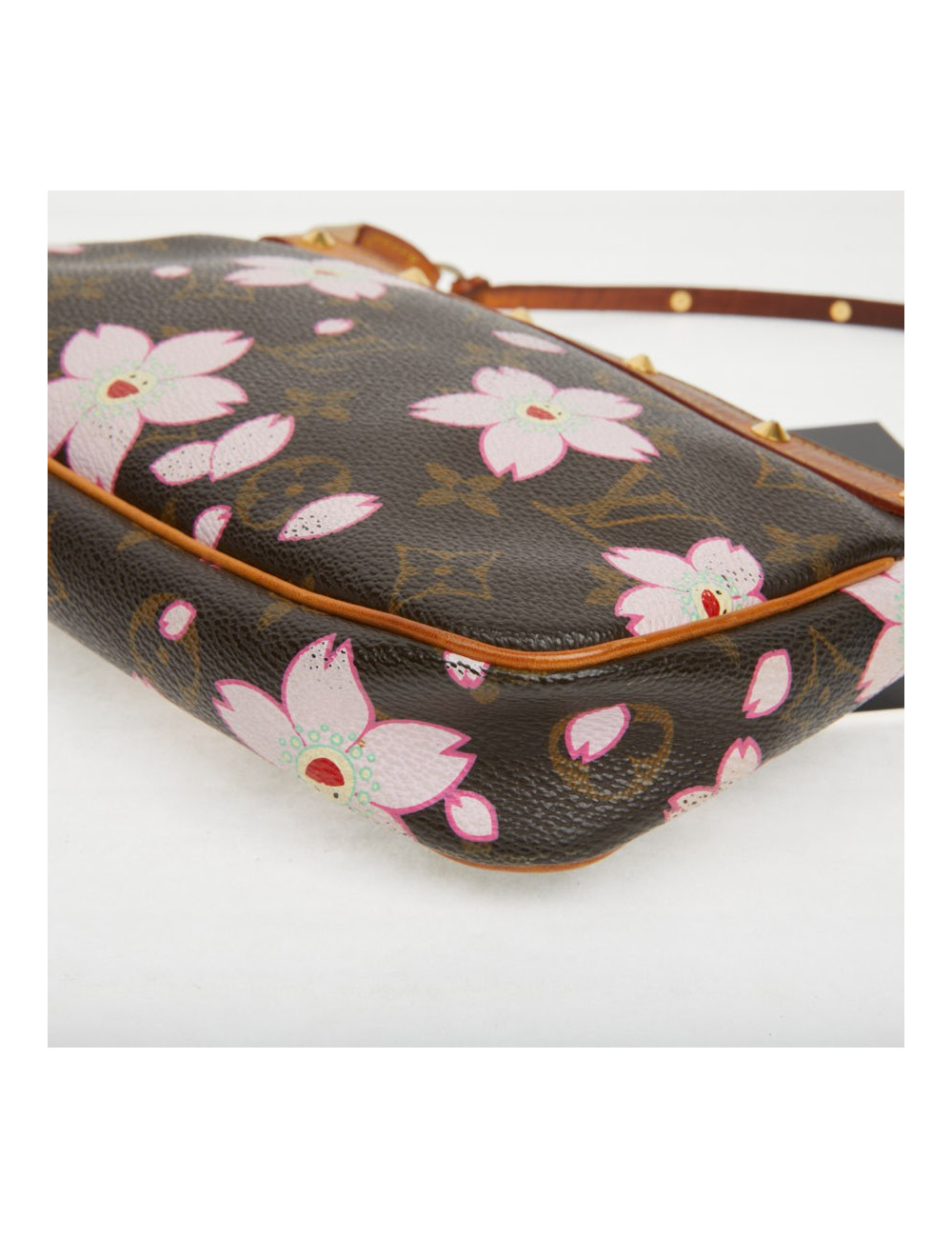 Pochette accessoire Louis Vuitton toile Monogram Cherry Blossom Murakami