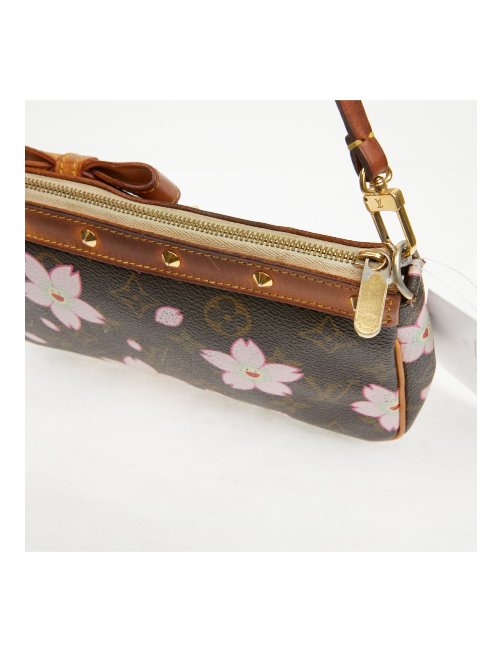 Pochette accessoire Louis Vuitton toile Monogram Cherry Blossom Murakami