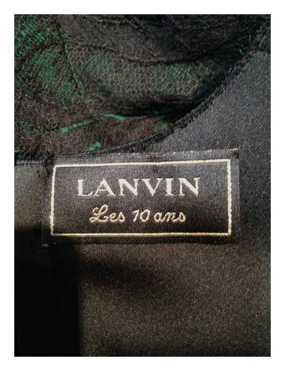 Robe fourreau LANVIN soie avec dentelles T36