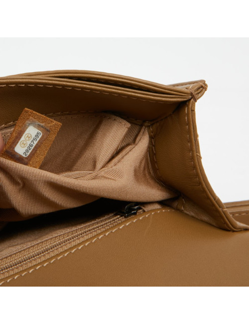 Sac à main Boy Chanel tweed marron