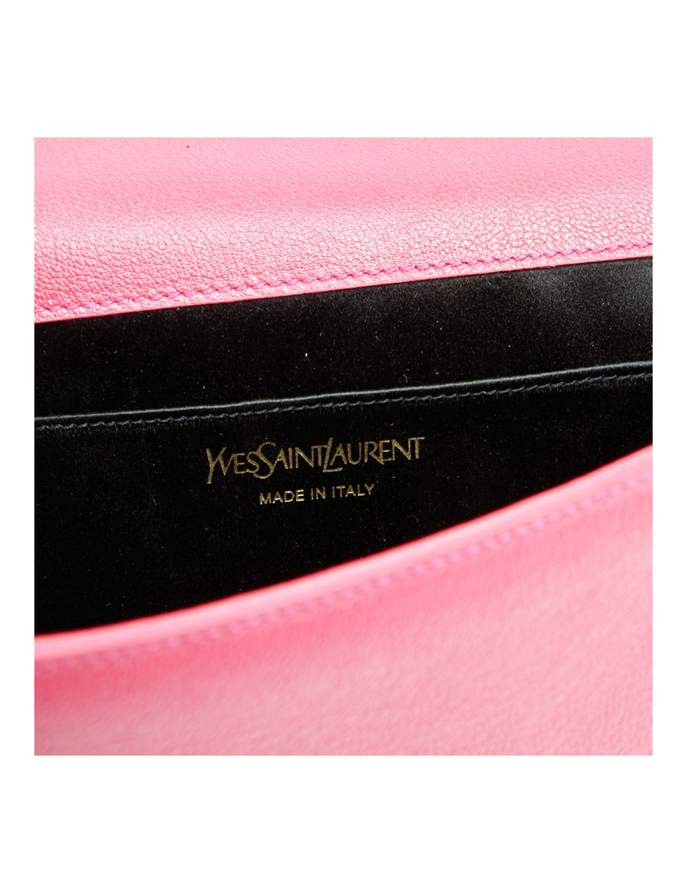Pochette Yves Saint Laurent Belle de Jour cuir rose