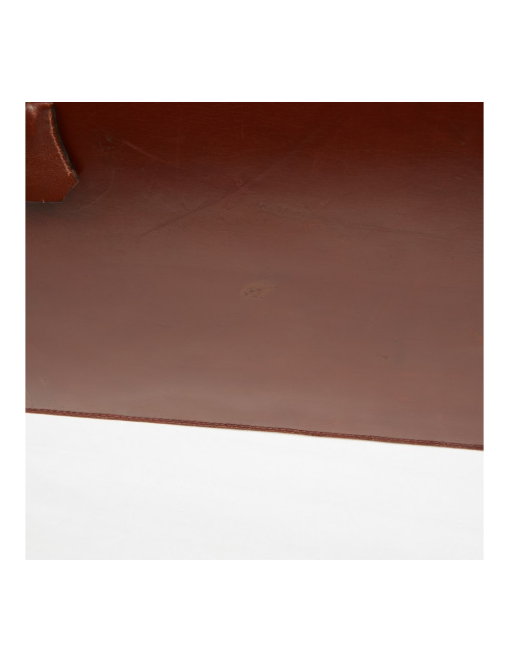 Mallette Hermès cuir brun vintage