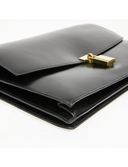 Sac cadenas H Hermès box noir