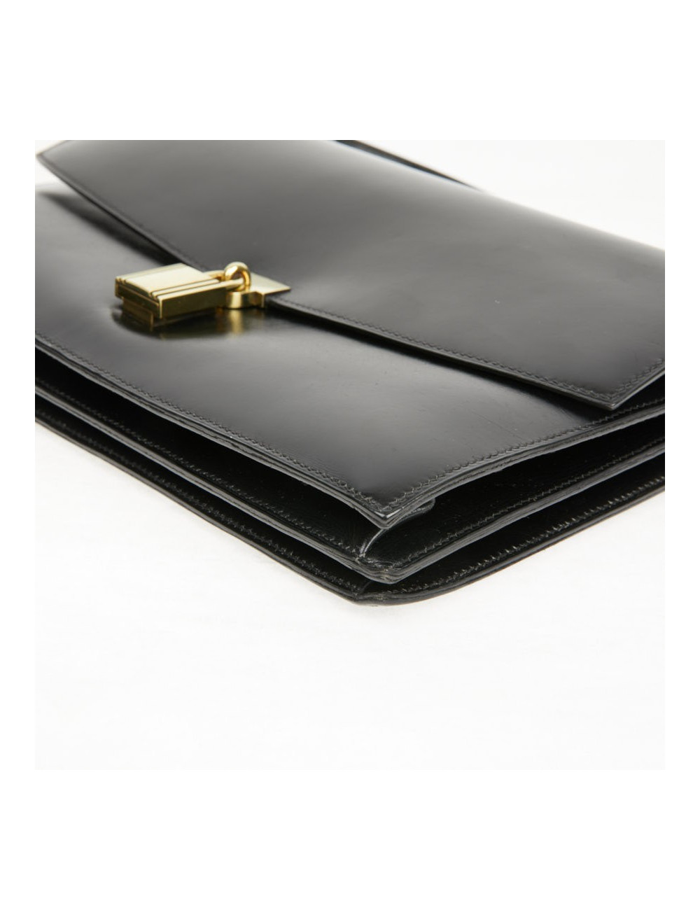 Sac cadenas H Hermès box noir