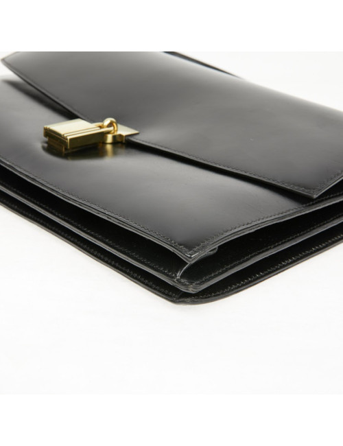 Sac cadenas H Hermès box noir