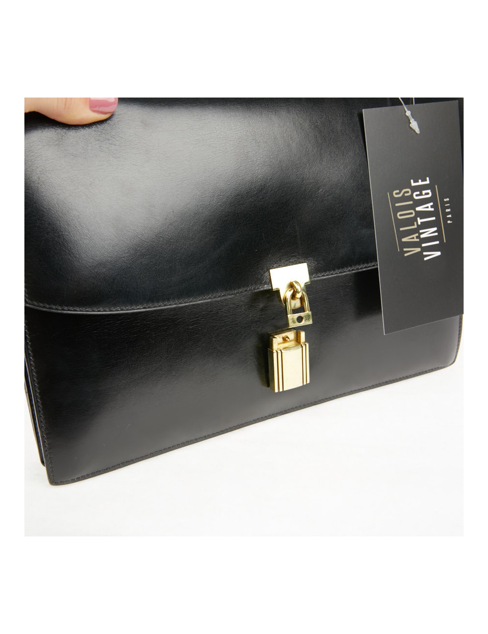 Sac cadenas H Hermès box noir