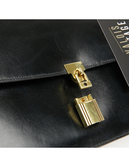 Sac cadenas H Hermès box noir