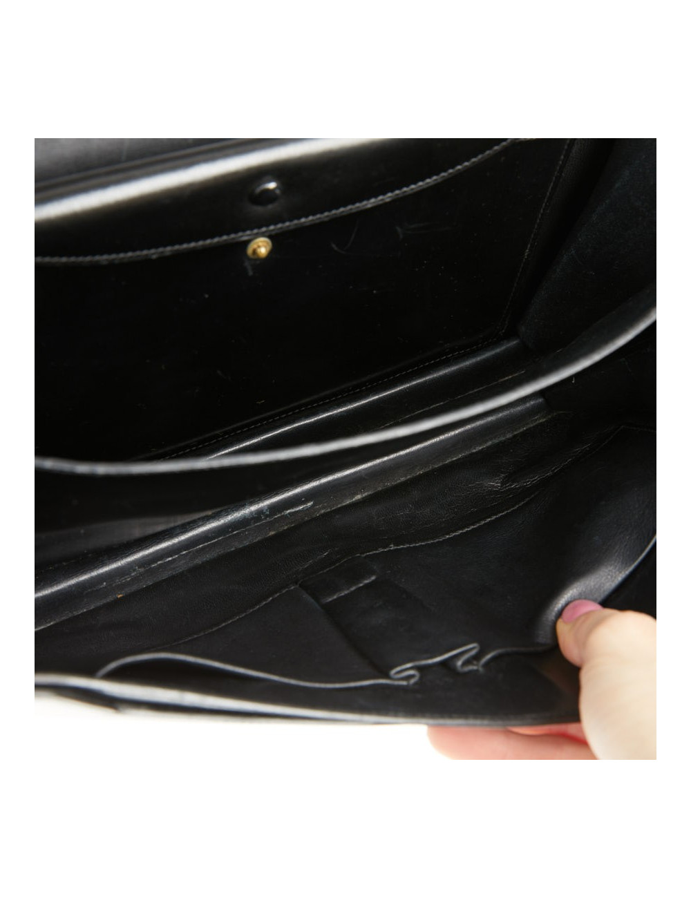 Sac cadenas H Hermès box noir