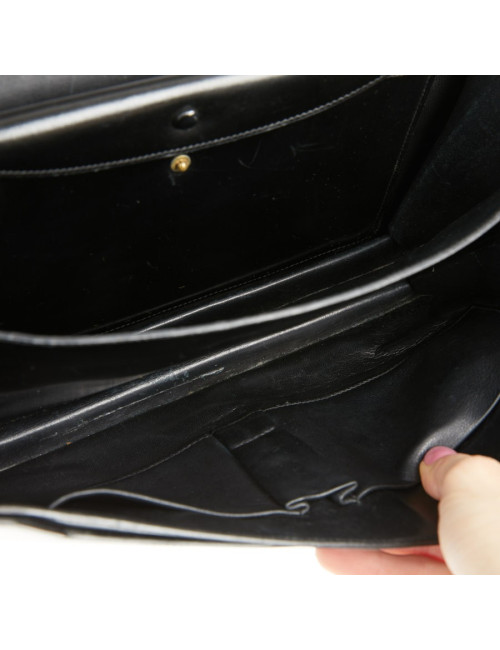 Sac cadenas H Hermès box noir