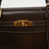 Kelly 32 marron box Hermès vintage