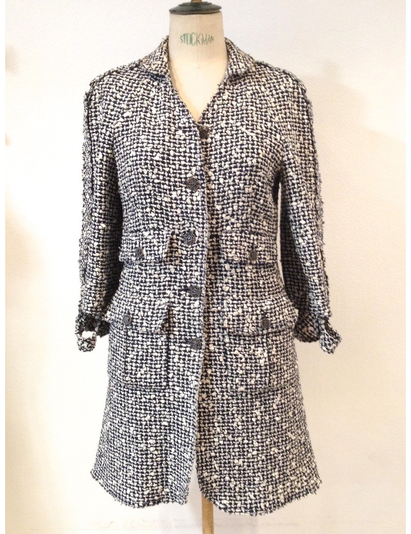 Manteau CHANEL tweed T38