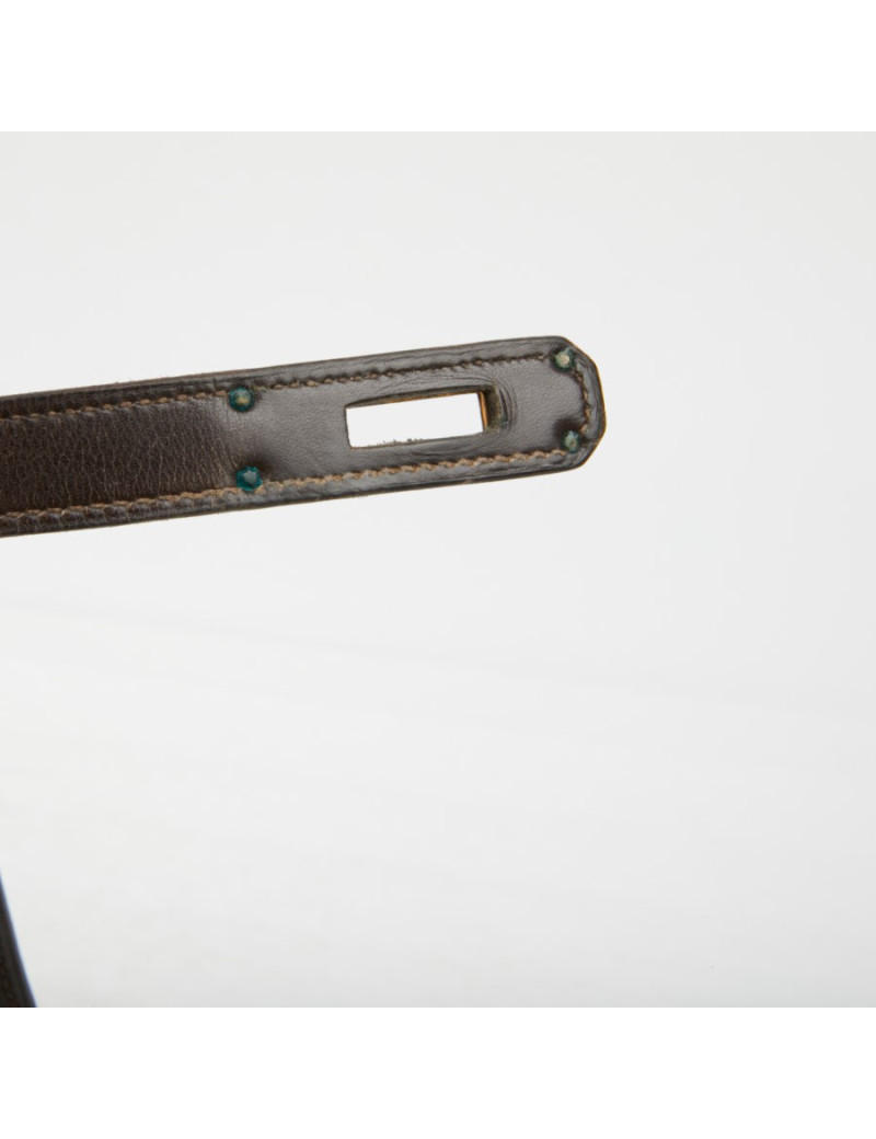 Kelly 32 marron box Hermès vintage