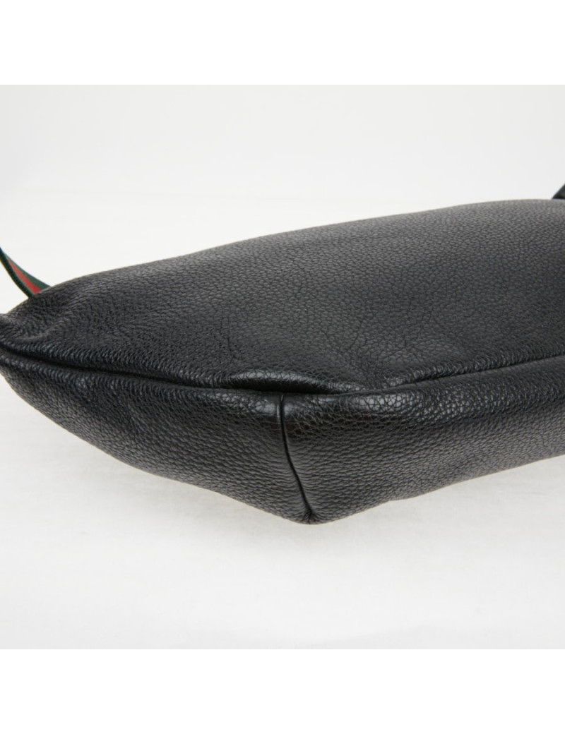 Ceinture banane Gucci noir grainé