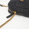 CHANEL Grey Denim Wallet Bag
