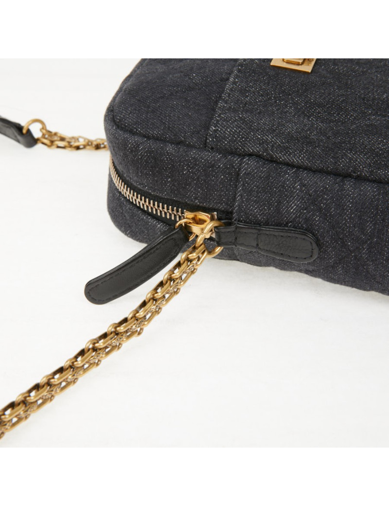 CHANEL Grey Denim Wallet Bag - Second-hand Luxurious Certified Bag