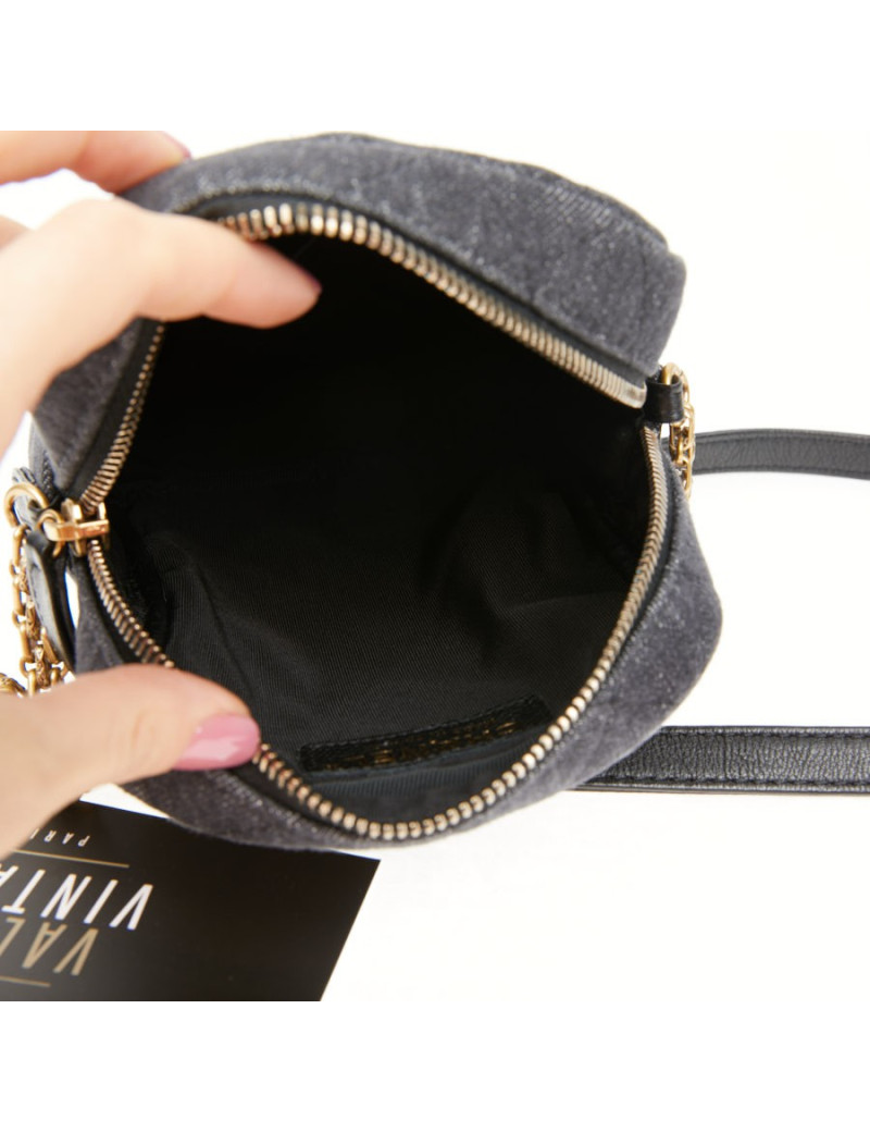 CHANEL Grey Denim Wallet Bag - Second-hand Luxurious Certified Bag