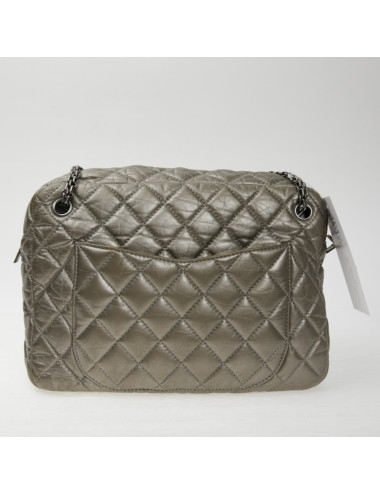 Sac Caméra Chanel GM cuir or bronze pâle mat 2