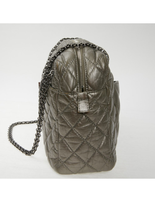 Sac Caméra Chanel GM cuir or bronze pâle mat