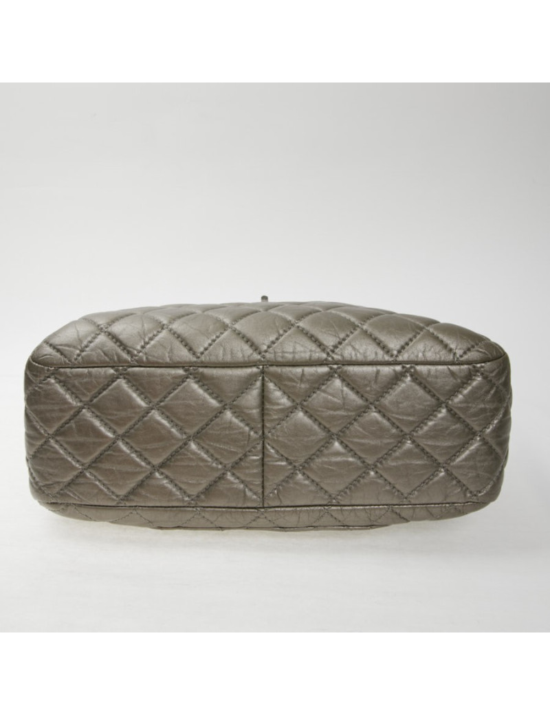 Sac Caméra Chanel GM cuir or bronze pâle mat