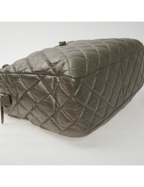 Sac Caméra Chanel GM cuir or bronze pâle mat