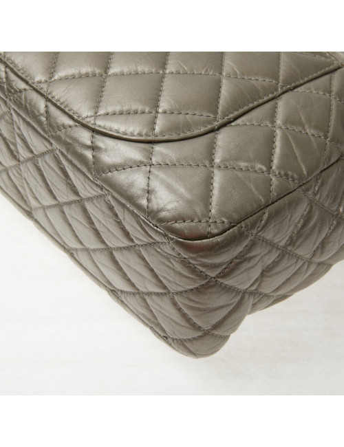 Sac Caméra Chanel GM cuir or bronze pâle mat