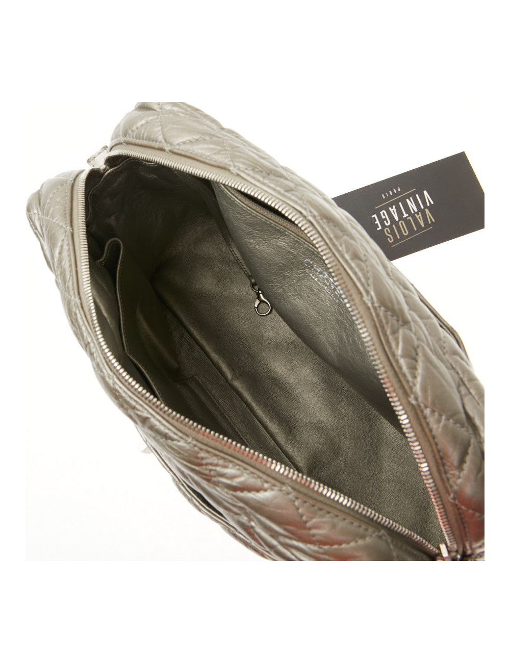 Sac Caméra Chanel GM cuir or bronze pâle mat