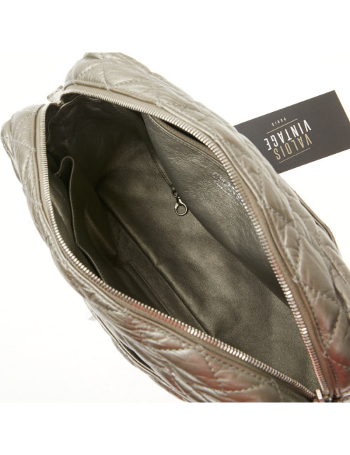 Sac Caméra Chanel GM cuir or bronze pâle mat