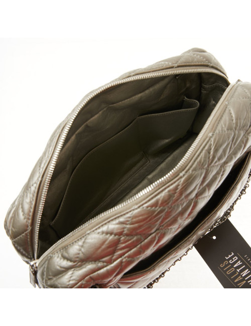 Sac Caméra Chanel GM cuir or bronze pâle mat